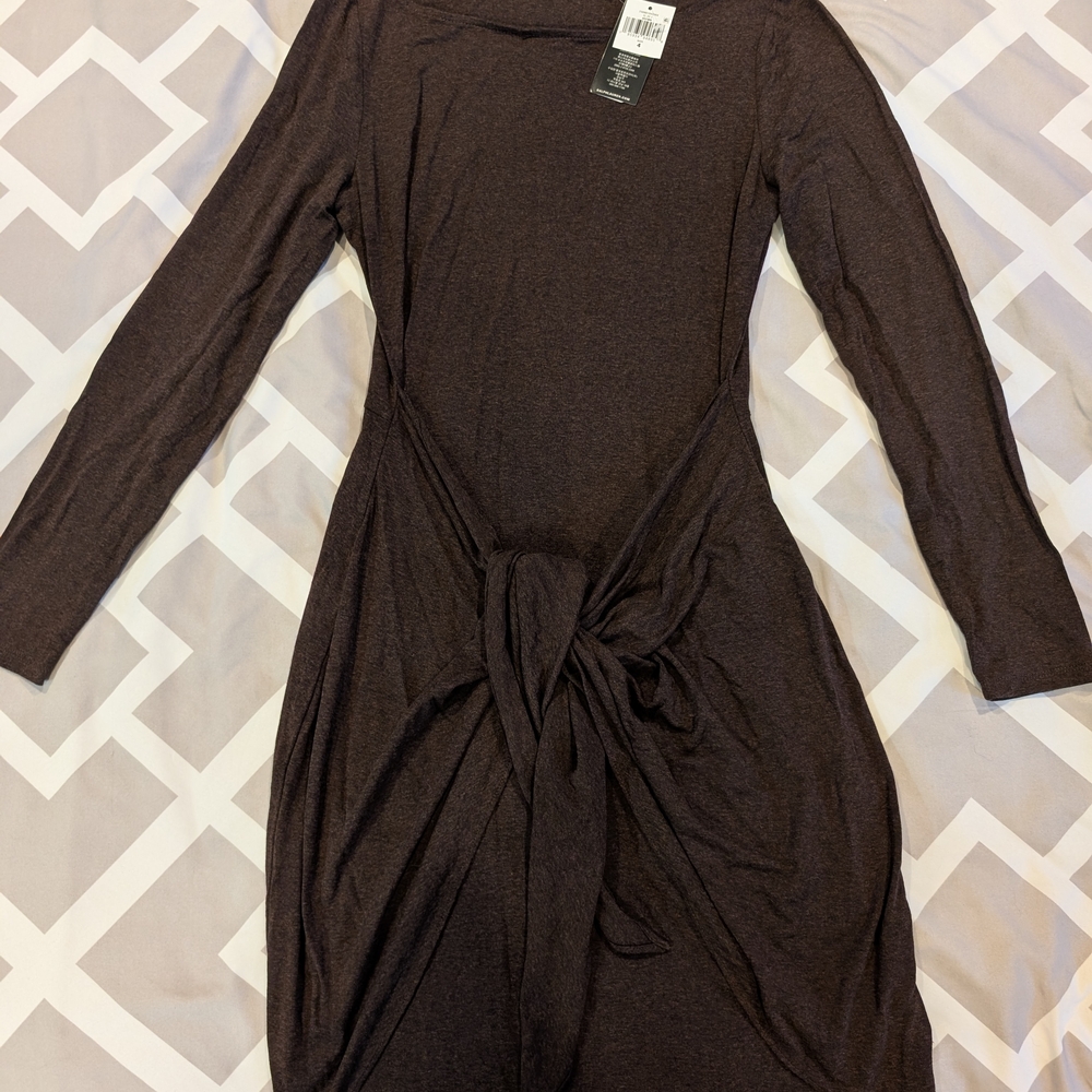 Ralph Lauren Chocolate Long-Sleeve Dress